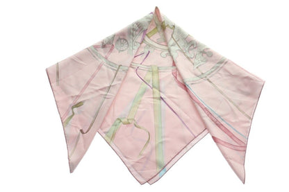 Hermes Carre 90 Scarf Silk Shawl Pink — view 2