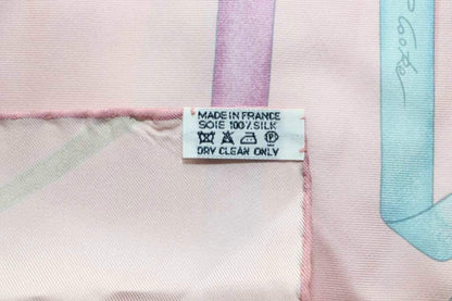 Hermes Carre 90 Scarf Silk Shawl Pink — view 5