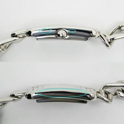 Hermes Nantucket Silver Dial SS Quartz Chain Watch — view 4