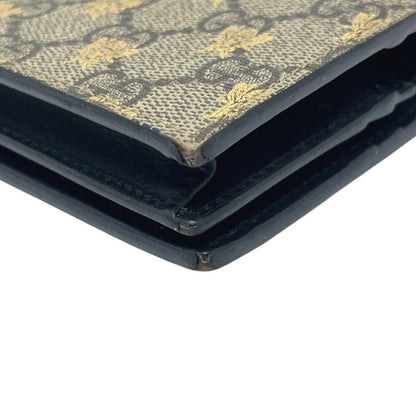 Gucci Bifold Wallet GG Supreme Canvas Brown — view 4