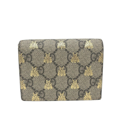 Gucci Bifold Wallet GG Supreme Canvas Brown