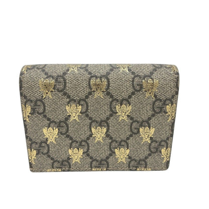Gucci Bifold Wallet GG Supreme Canvas Brown — view 2