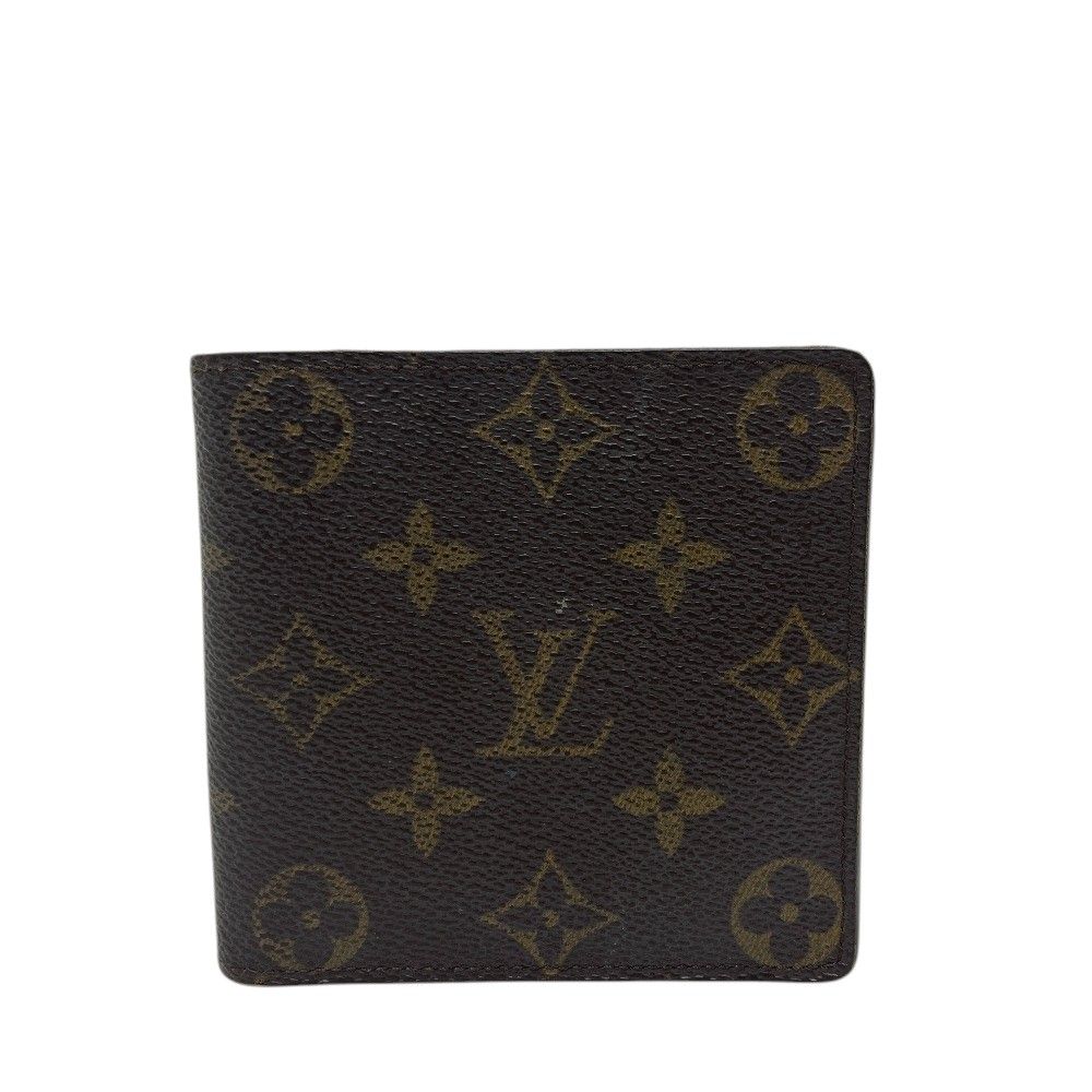 Louis Vuitton Bifold Wallet Portefeuille Marco Monogram Canvas Brown