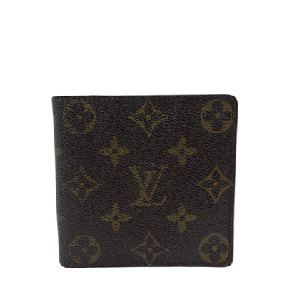 Louis Vuitton Bifold Wallet Portefeuille Marco Monogram Canvas Brown