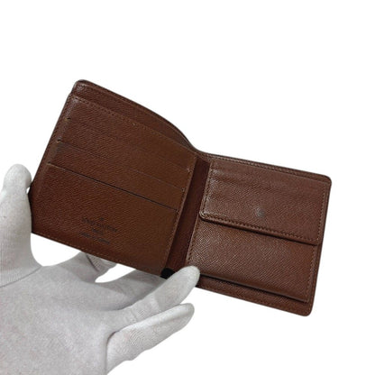 Louis Vuitton Bifold Wallet Portefeuille Marco Monogram Canvas Brown — view 7