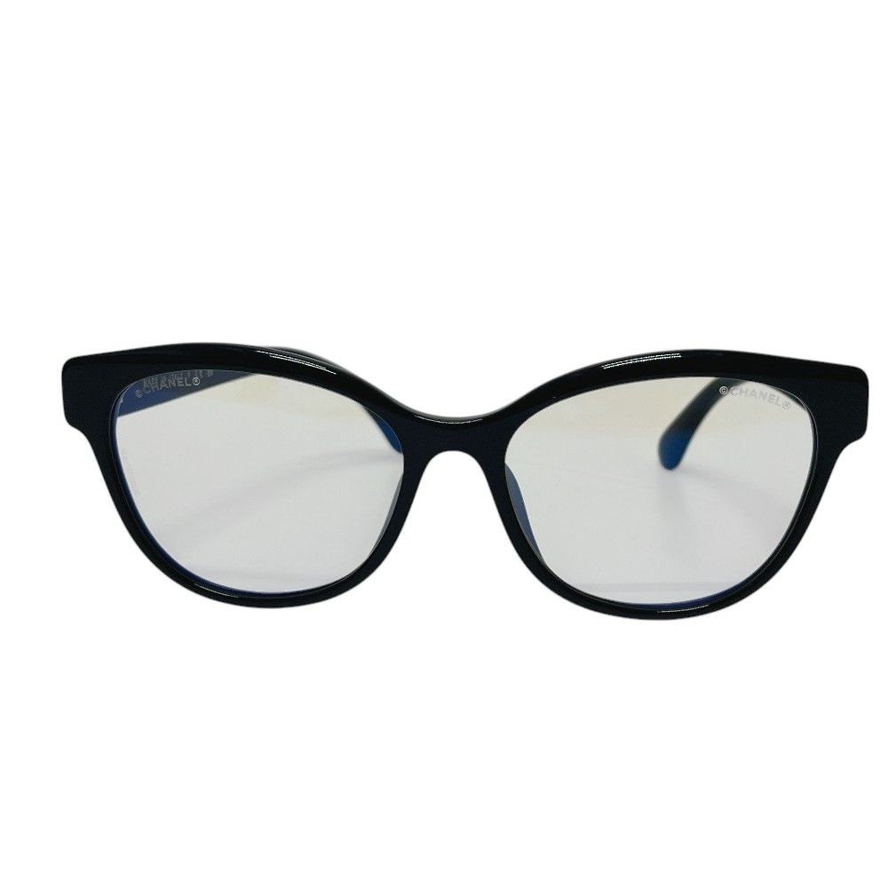 Chanel Sunglasses CC Logo Pearl Black Eyewear — view 3