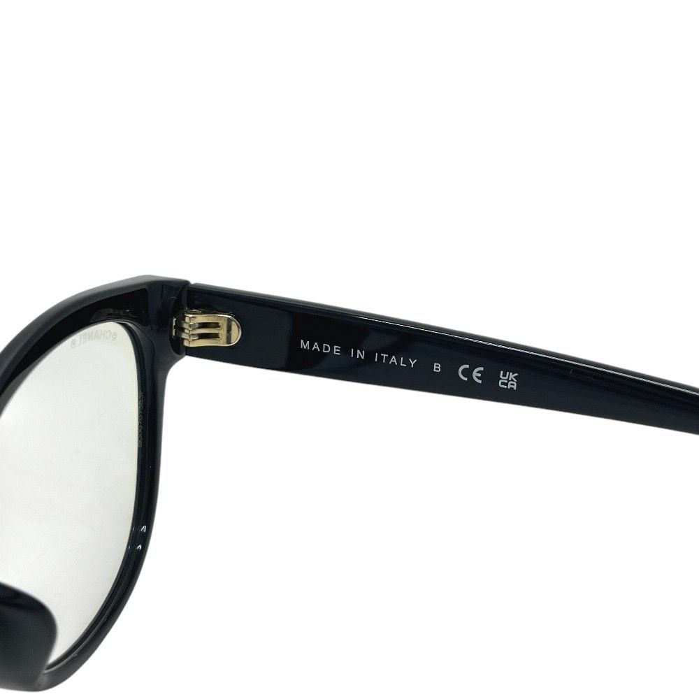 Chanel Sunglasses CC Logo Pearl Black Eyewear — view 7