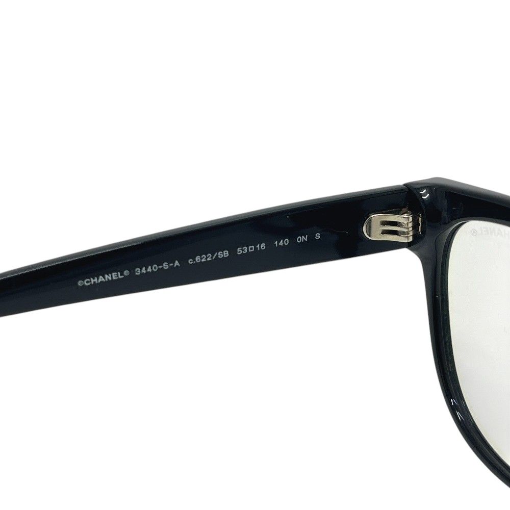 Chanel Sunglasses CC Logo Pearl Black Eyewear — view 6
