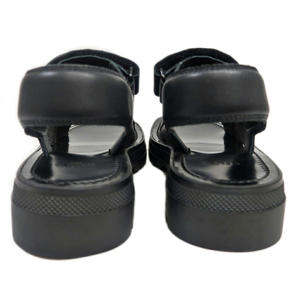 Celine Velcro Logo Sandals Black — view 4