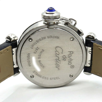 Cartier Miss Pasha Silver Watch SS Quartz Leather — view 5