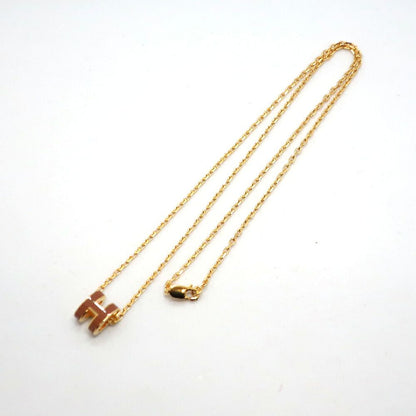 Hermes Necklace Mini Pop H Rocabar New Gold Yellow H Logo Pendant — view 2