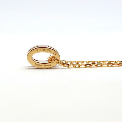 Hermes Necklace Mini Pop H Rocabar New Gold Yellow H Logo Pendant — view 3