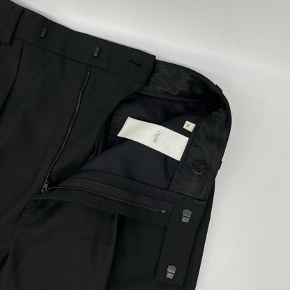 Celine Double-pleat Trousers Pants Black 38 — view 7