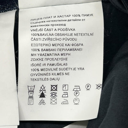 Prada Triangle Plate Indigo Denim Shorts 38 — view 6
