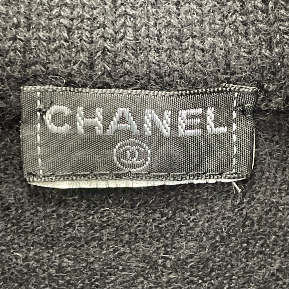 Chanel Black Cashmere 65% Hem Plate Turtleneck Knit — view 3