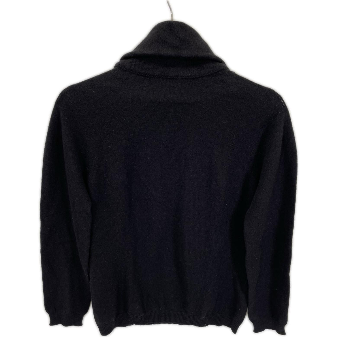 Chanel Black Cashmere 65% Hem Plate Turtleneck Knit — view 2