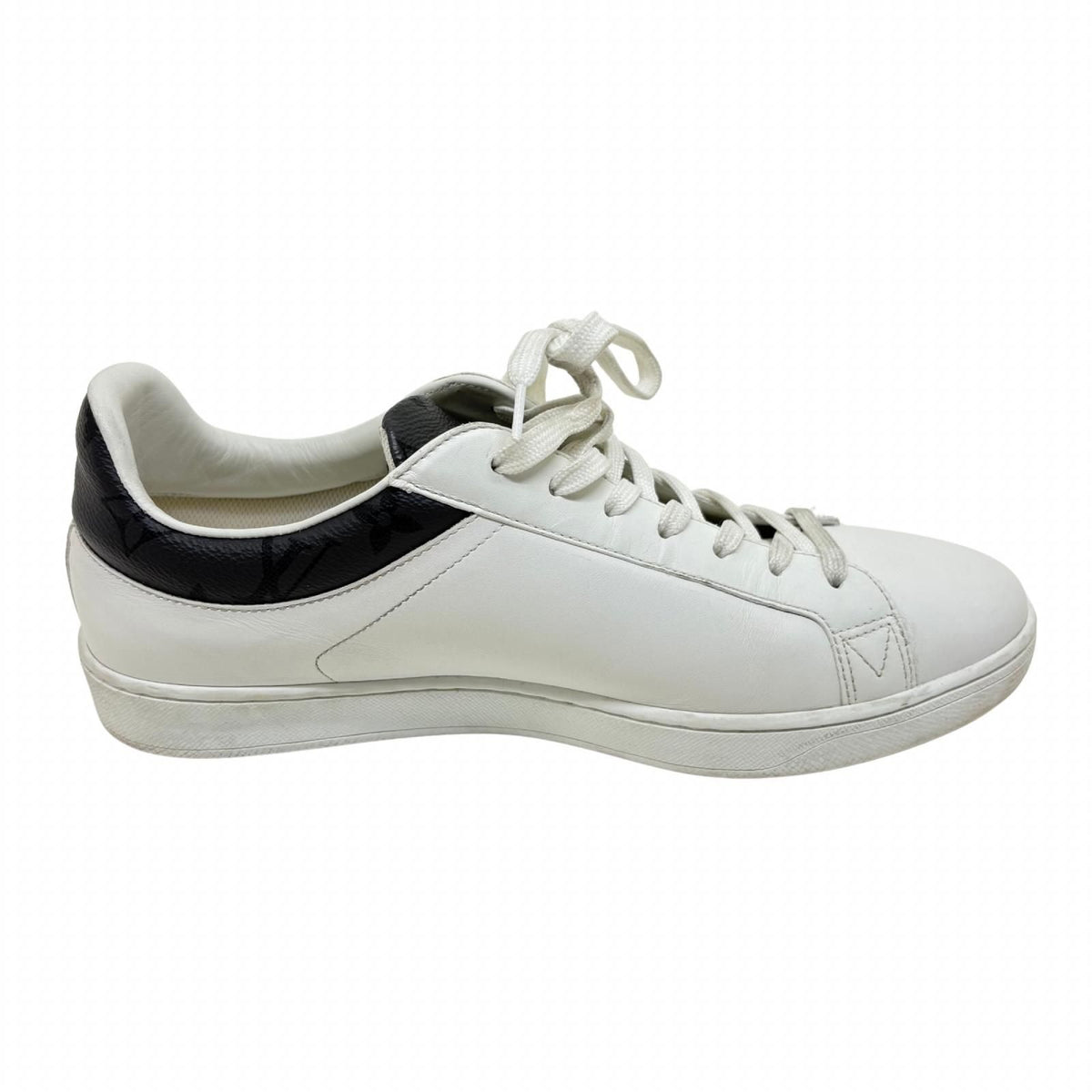 Louis Vuitton le Creasing Sneakers 6 White Gray Leather — view 3