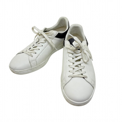 Louis Vuitton le Creasing Sneakers 6 White Gray Leather