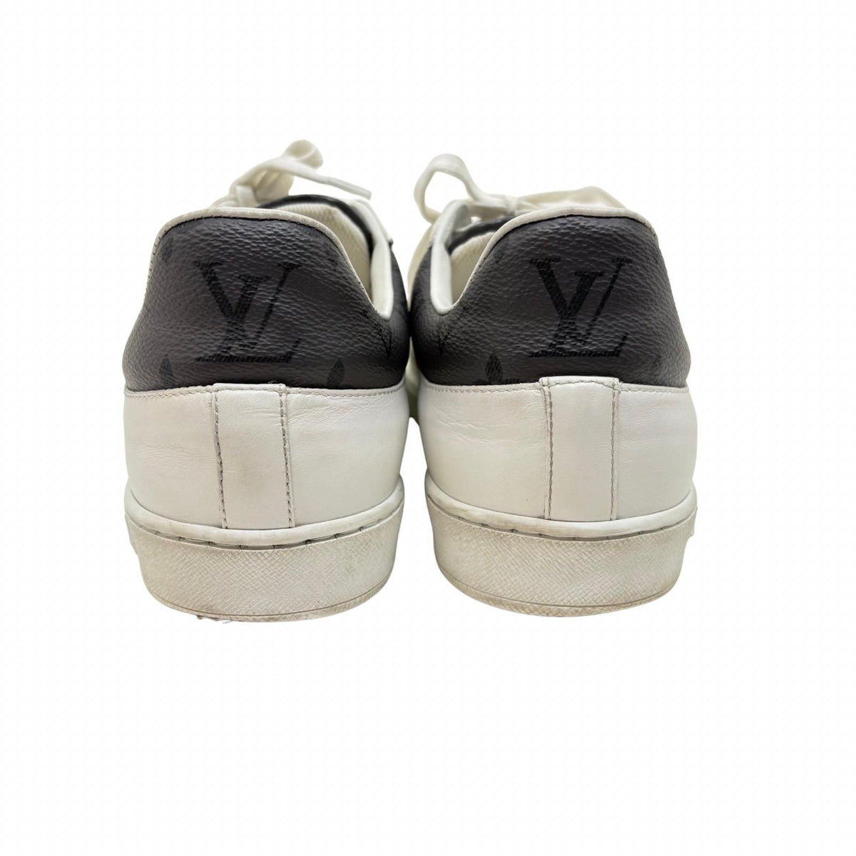Louis Vuitton le Creasing Sneakers 6 White Gray Leather — view 6