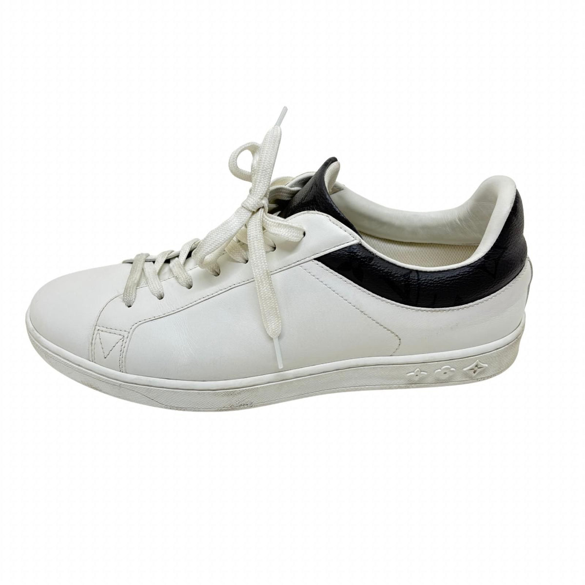 Louis Vuitton le Creasing Sneakers 6 White Gray Leather — view 2