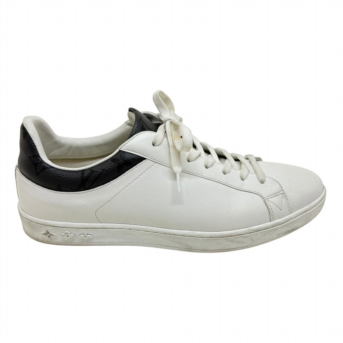 Louis Vuitton le Creasing Sneakers 6 White Gray Leather — view 5