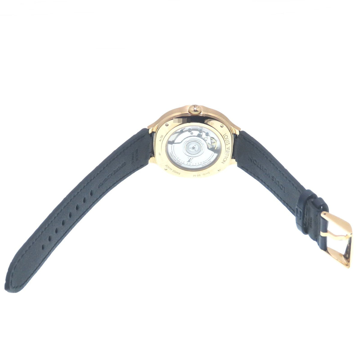 Louis Vuitton Voyager GMT Watch 18k Pink Gold 18k Blue Automatic Auto — view 3