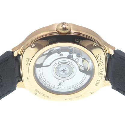 Louis Vuitton Voyager GMT Watch 18k Pink Gold 18k Blue Automatic Auto — view 4