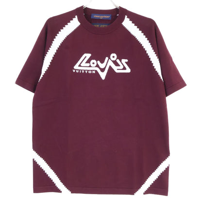 Louis Vuitton Intarsia Crew Neck Short Sleeve Knit Sweater