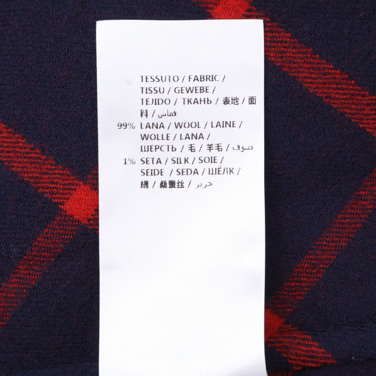 Gucci Silk Blend Interlocking G Lined Check Poncho 36 — view 6