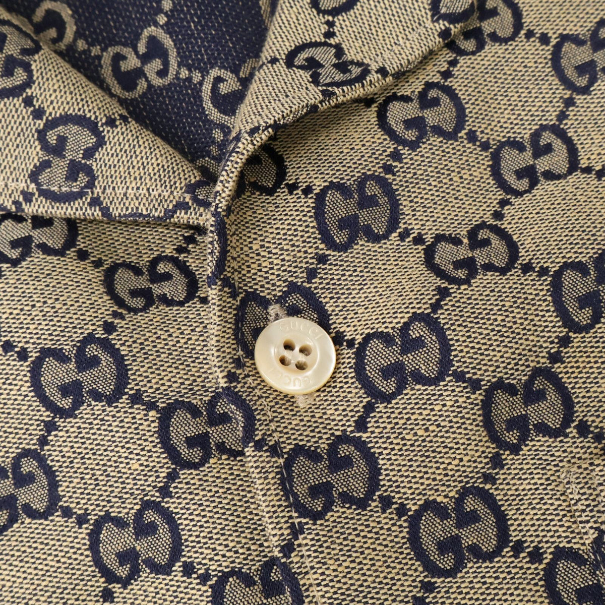 Gucci GG Linen Blend Canvas Shirt 44 — view 8