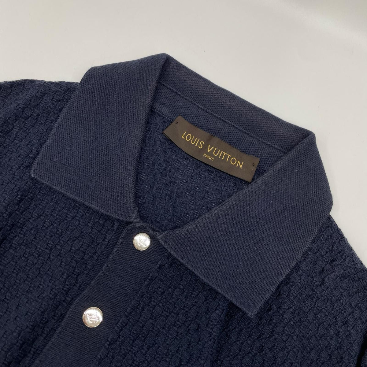 Louis Vuitton 7 Cotton Silk Knit Shirt Sweater — view 6