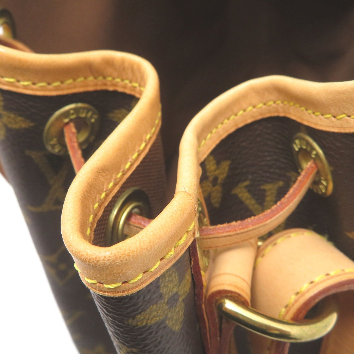 Louis Vuitton Petit Noe Monogram Shoulder Bag Canvas Brown — view 6