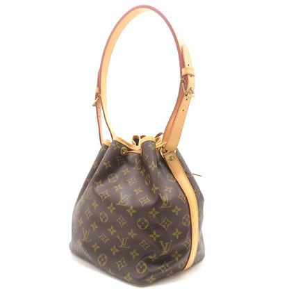 Louis Vuitton Petit Noe Monogram Shoulder Bag Canvas Brown — view 2