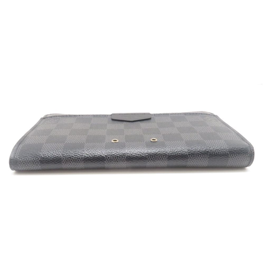 Louis Vuitton Zippy Dragonne Damier Graphite Wallet Canvas Gray — view 5