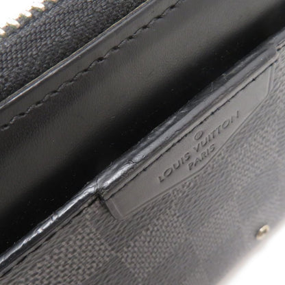 Louis Vuitton Zippy Dragonne Damier Graphite Wallet Canvas Gray — view 7