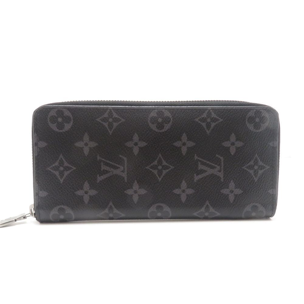Louis Vuitton Zippy Wallet Vertical Monogram Eclipse Gray