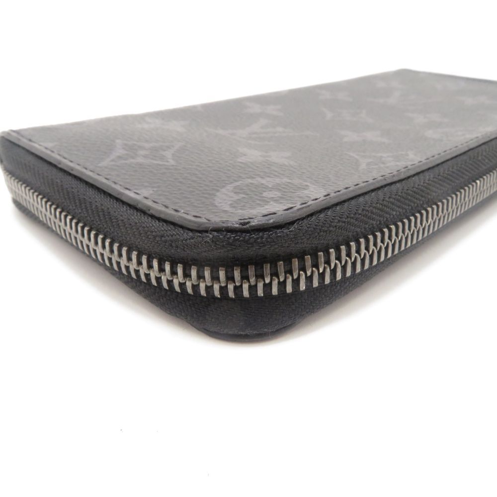 Louis Vuitton Zippy Wallet Vertical Monogram Eclipse Gray — view 6