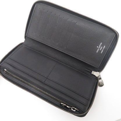 Louis Vuitton Zippy Wallet Vertical Monogram Eclipse Gray — view 8