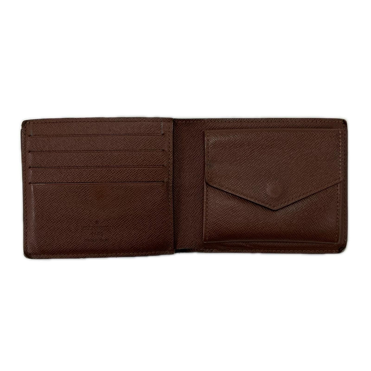 Louis Vuitton Bifold Wallet Portefeuille Marco Brown — view 3