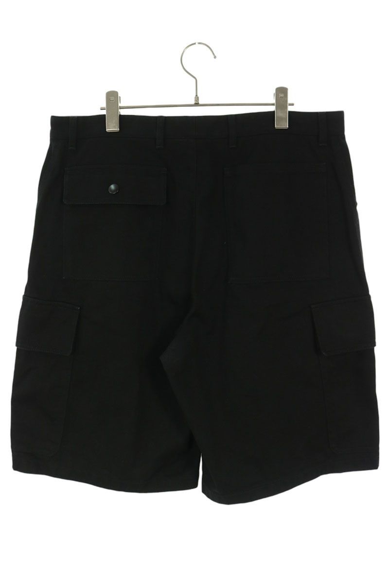 Prada Triangle Logo Cotton Bermuda Shorts — view 2