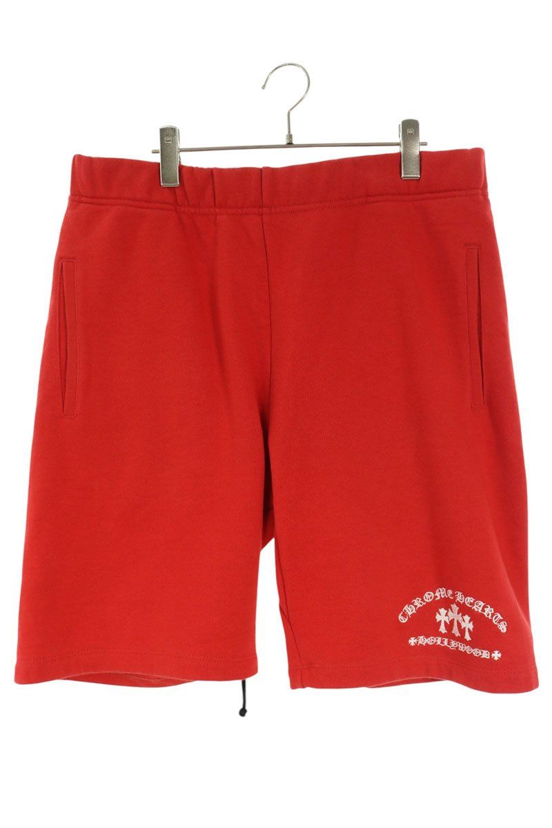 Chrome Hearts Sailin on Hlf Pnts Metallic Cross Embroidery Sweat Shorts