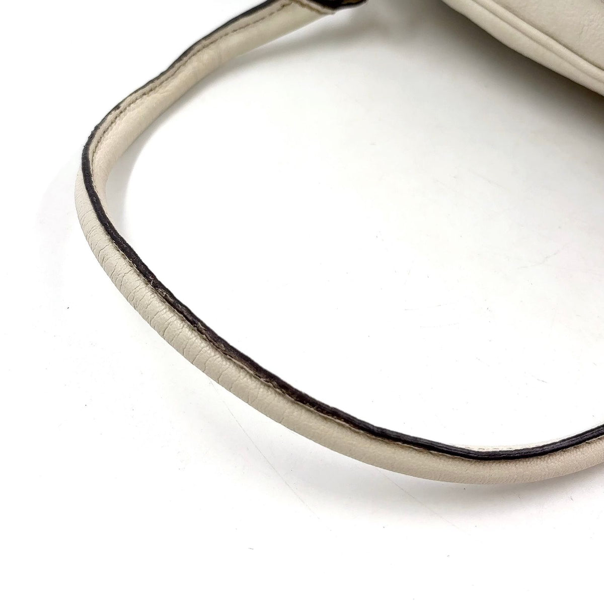 Gucci Horsebit Guccissima Leather White Handbag Gold — view 7