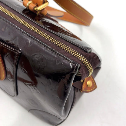 Louis Vuitton Rosewood Avenue Monogram Vernis Amarante Leather Patent Dark — view 8