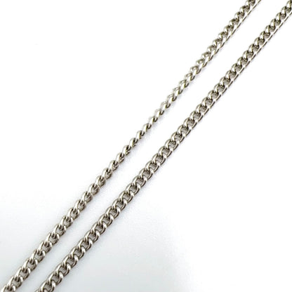 Chanel CC Logo Metal Enamel Silver Black Necklace — view 6