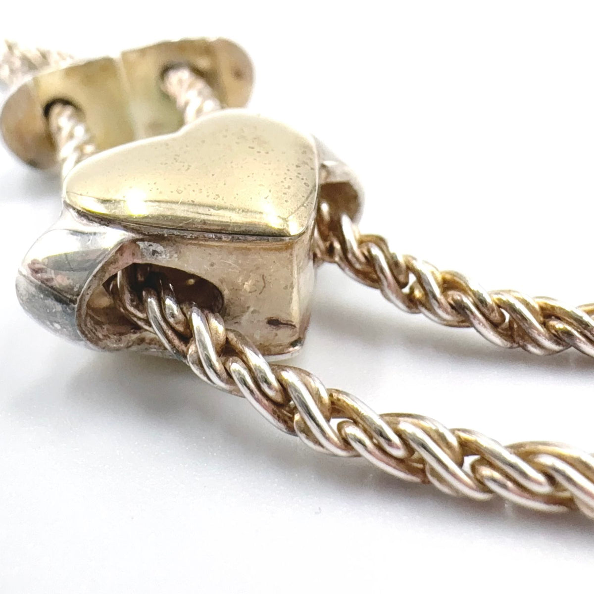 Tiffany & Co Puzzle Heart Gold Silver Necklace — view 8
