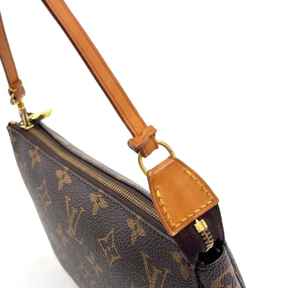 Louis Vuitton Pochette Accessoires Monogram Leather Brown Light Handbag Gold — view 5