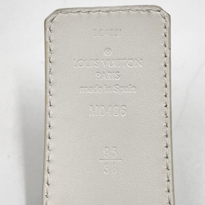 Louis Vuitton Ceinture LV Tiger 40 Leather White Red Belt Silver — view 2