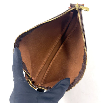 Louis Vuitton Pochette Accessoires Monogram Leather Brown Light Handbag Gold — view 3