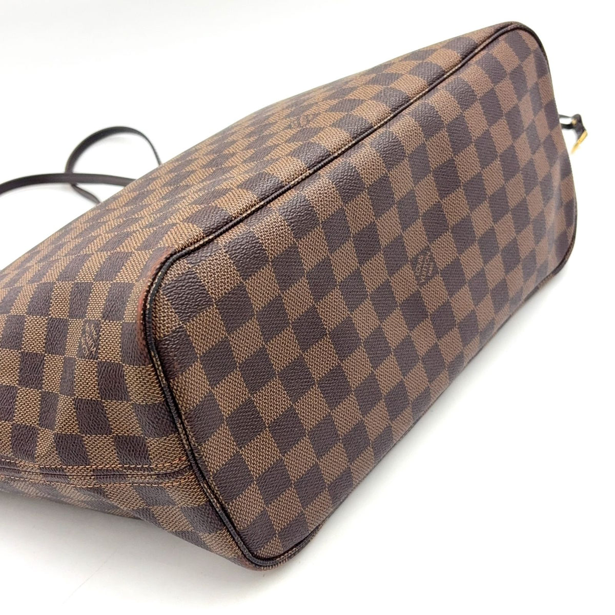 Louis Vuitton Neverfull MM Damier Ebene No Affiliation Leather Brown Tote Bag — view 5