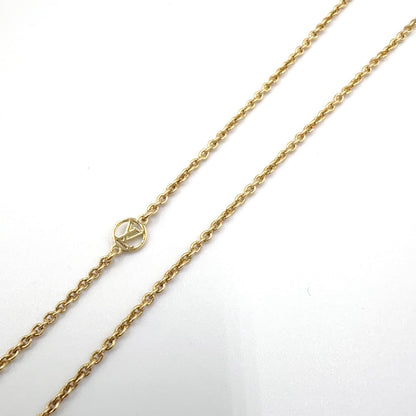 Louis Vuitton Essential V Metal Gold Necklace — view 6